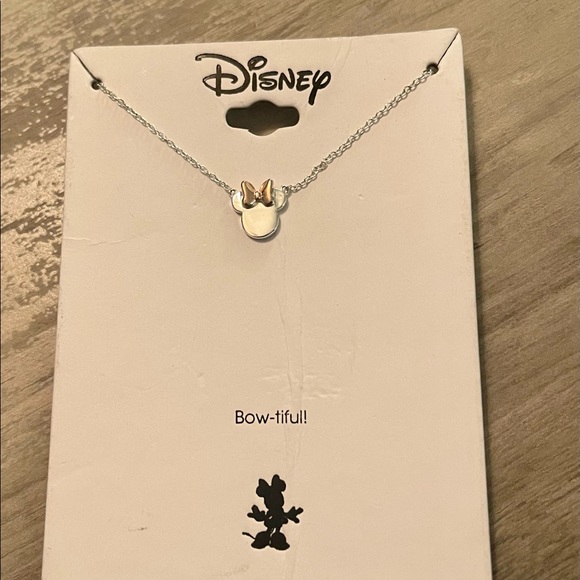 Disney Sterling Silver 16” Minnie Mouse Necklace